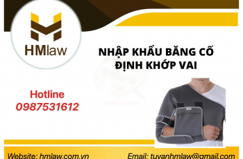 THỦ TỤC NHẬP KHẨU BĂNG CỐ ĐỊNH KHỚP VAI