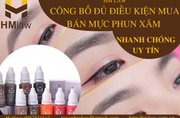 CÔNG BỐ ĐỦ ĐIỀU KIỆN MUA BÁN MỰC PHUN XĂM