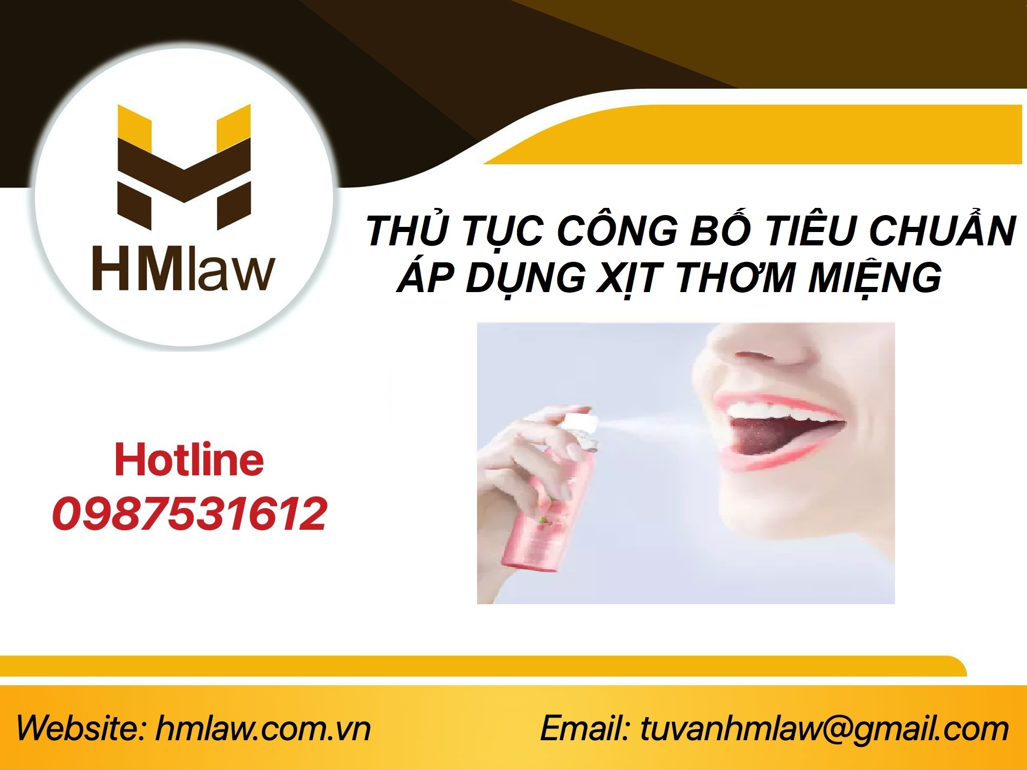 THỦ TỤC CÔNG BỐ TIÊU CHUẨN ÁP DỤNG XỊT THƠM MIỆNG