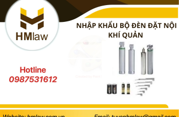 NHẬP KHẨU BỘ ĐÈN ĐẶT NỘI KHÍ QUẢN