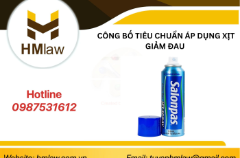 CÔNG BỐ TIÊU CHUẨN ÁP DỤNG XỊT GIẢM ĐAU