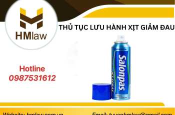 THỦ TỤC LƯU HÀNH XỊT GIẢM ĐAU