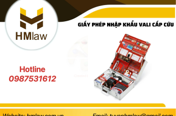 GIẤY PHÉP NHẬP KHẨU VALI CẤP CỨU