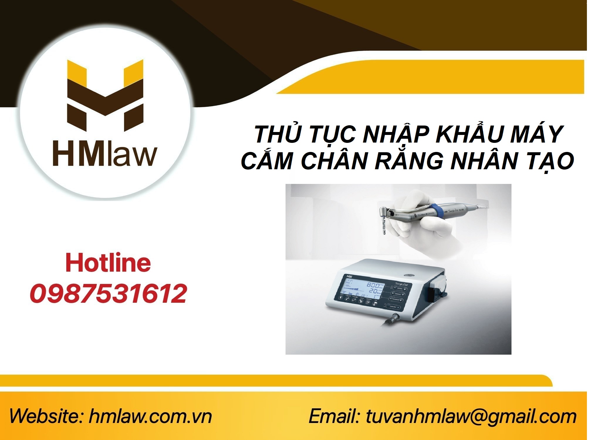 CÔNG BỐ TIÊU CHUẨN ÁP DỤNG MÁY CẮM CHÂN RĂNG NHÂN TẠO