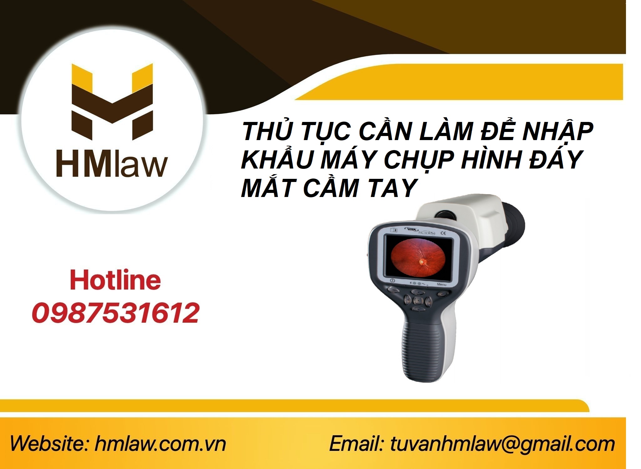 CÔNG BỐ TIÊU CHUẨN ÁP DỤNG MÁY CHỤP HÌNH ĐÁY MẮT CẦM TAY