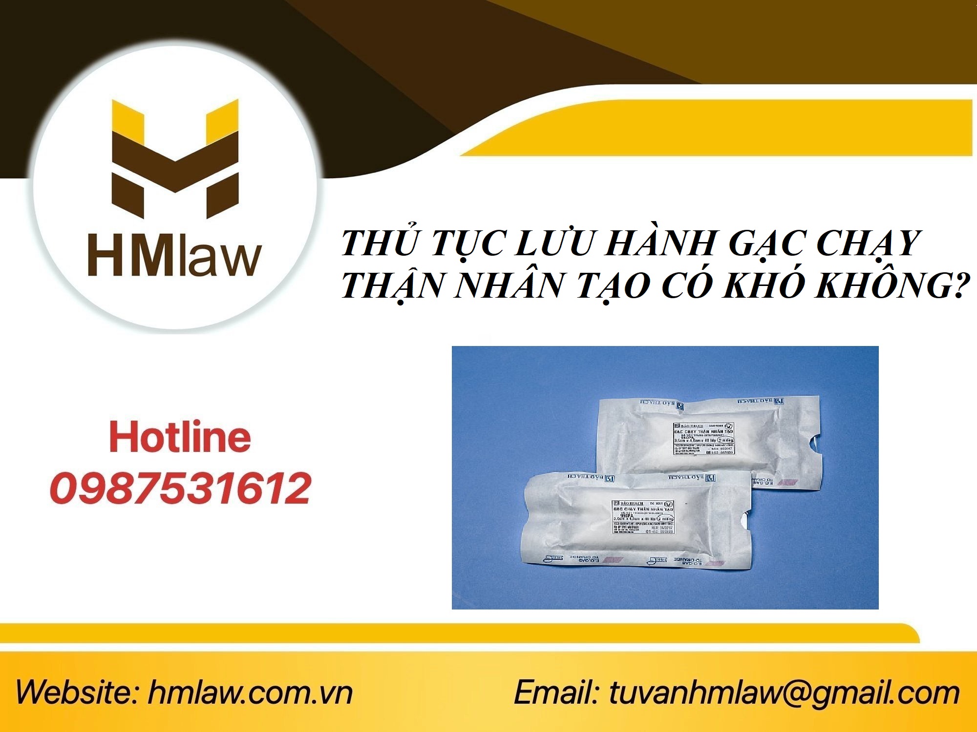 THỦ TỤC LƯU HÀNH GẠC CHẠY THẬN NHÂN TẠO CÓ KHÓ KHÔNG?