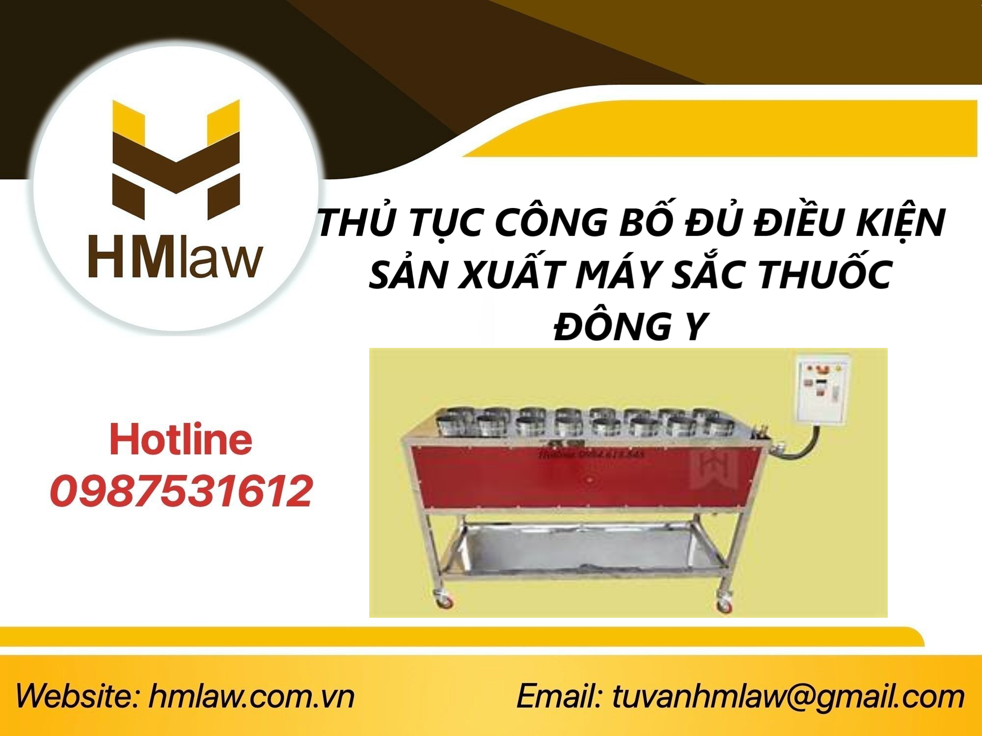 CÔNG BỐ ĐỦ ĐIỀU KIỆN SẢN XUẤT MÁY SẮC THUỐC ĐÔNG Y
