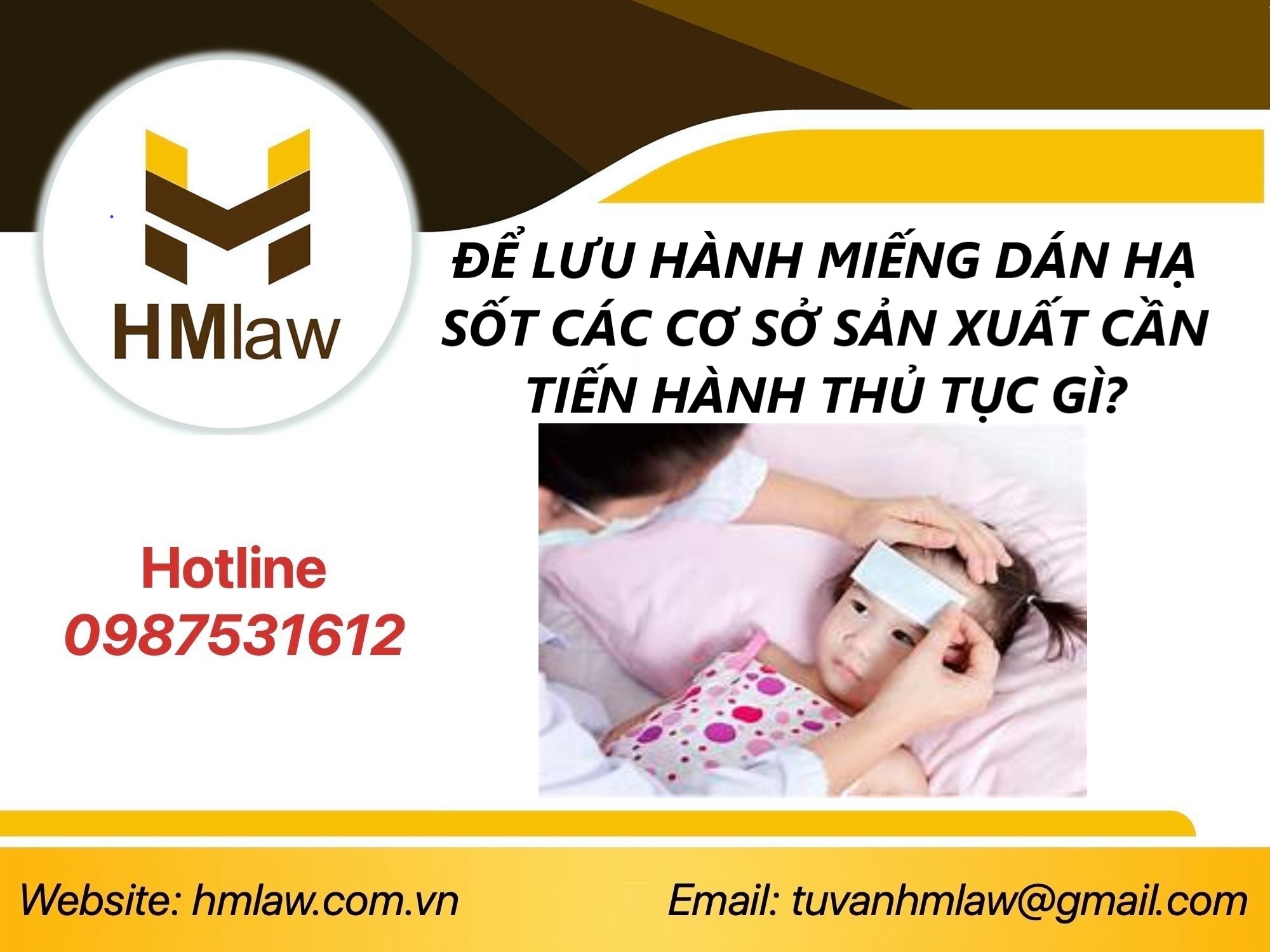 CÔNG BỐ TIÊU CHUẨN ÁP DỤNG MIẾNG DÁN HẠ SỐT