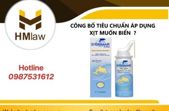 CÔNG BỐ TIÊU CHUẨN ÁP DỤNG XỊT MUỐN BIỂN ?