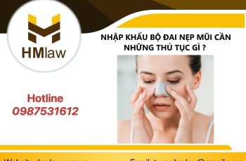  NHẬP KHẨU BỘ ĐAI NẸP MŨI CẦN NHỮNG THỦ TỤC GÌ?