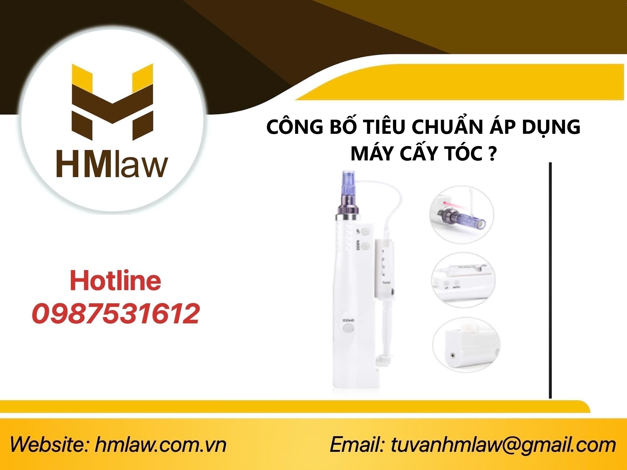 CÔNG BỐ TIÊU CHUẨN ÁP DỤNG MÁY CẤY TÓC ?