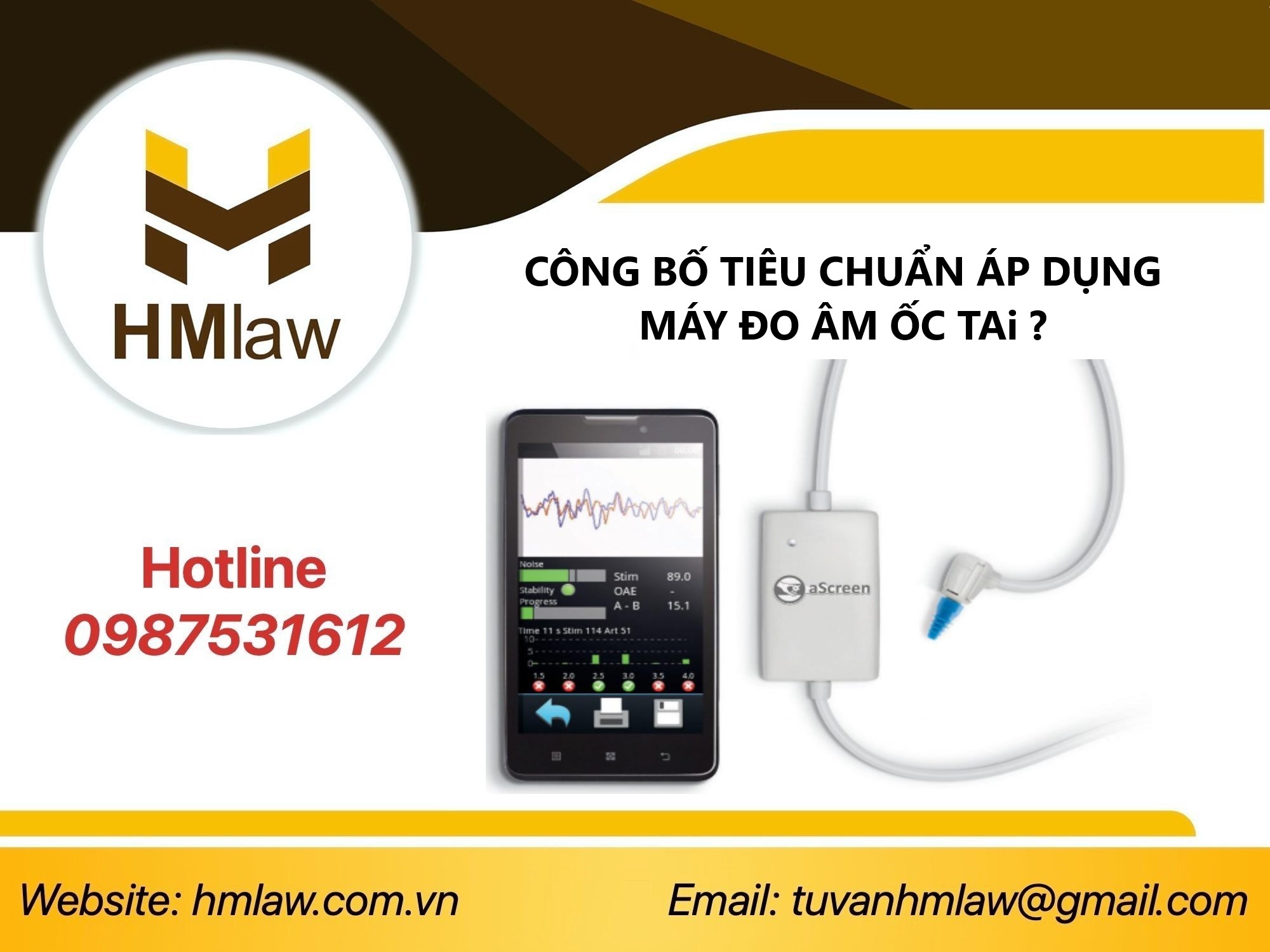 CÔNG BỐ TIÊU CHUẨN ÁP DỤNG MÁY ĐO ÂM ỐC TAI ?