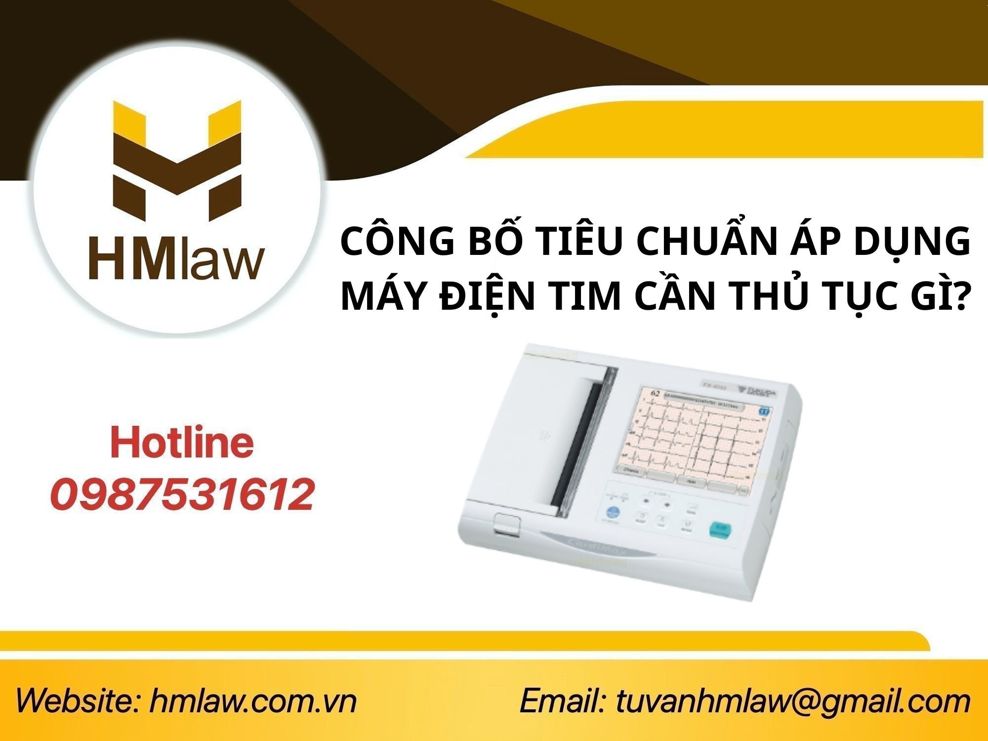 CÔNG BỐ TIÊU CHUẨN ÁP DỤNG MÁY ĐIỆN TIM CẦN THỦ TỤC GÌ?